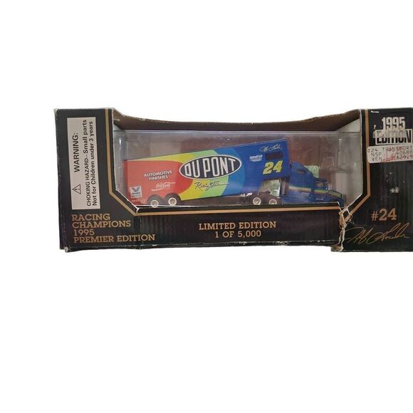 Racing champions jeff gordon 1995 premier edition 1 of 5,000 #24 Hauler - Picture 5 of 7